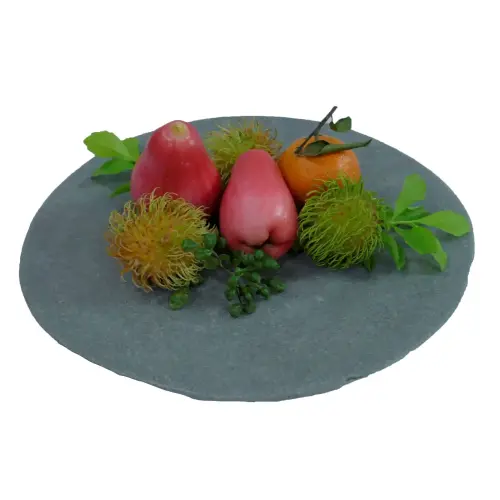 Product image of the product “Thin plate, made of River stone. In the diameter from 15 to 25cm ”